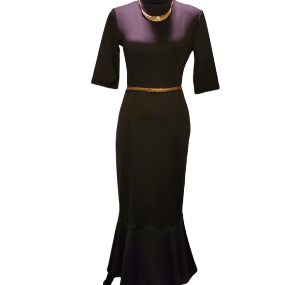 Shoxie Trumpet Midi Dress (necklaces or belts not included) - Picture 4 of 8
